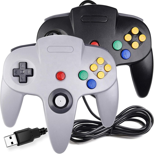 Wired USB Gamepad for N64 Controller Joystick for Nintendo 64