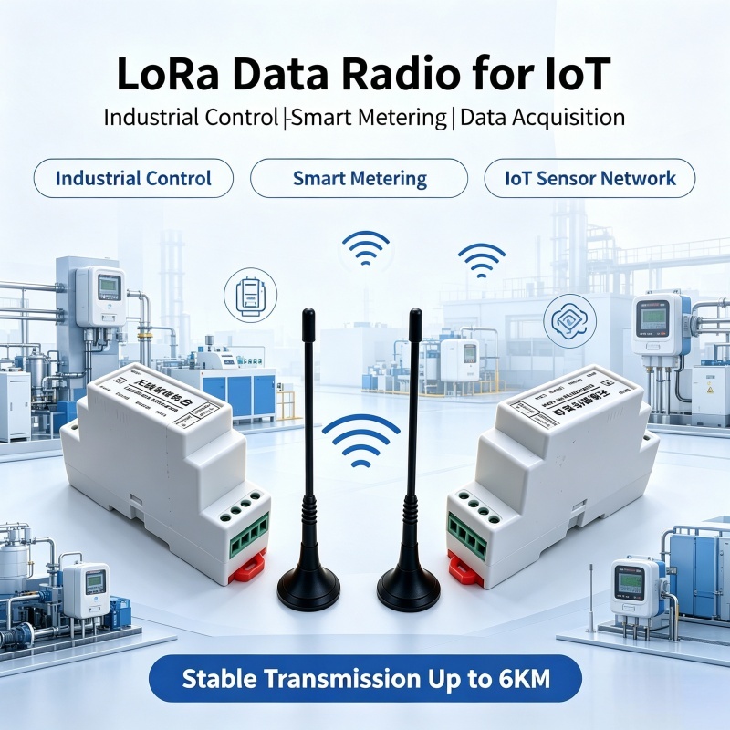 868MHz <strong>Lora</strong> Spread Spectrum RS485 Modbus Converter <strong>Long</strong> <strong>Range</strong> 6km <strong>IoT</strong> Networking Transparent Transmission Radio <strong>Modem</strong>