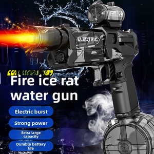 Pistola ad Acqua Elettrica Esplosiva Firelight Ice Rat, Giocattolo per Bambini con Funzionamento Automatico a Impulsi, Effetti Luminosi e Fiamma, in Plastica - Product Image 1