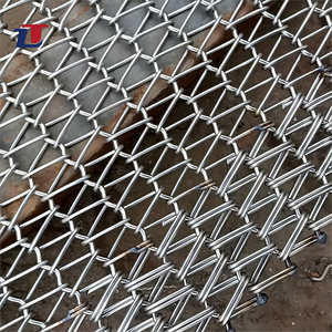 Xỉ vắt băng tải vành đai thực phẩm cấp 310 314 304 SS chuỗi Thép không gỉ liên kết cân bằng xoắn ốc dây lưới băng tải - Product Image 1