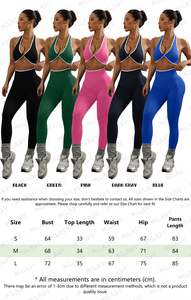 Set Personalizzato per Yoga a Vita Alta, Abbigliamento Sportivo da Donna, Reggiseno e Leggings a Contrasto, Completo Due Pezzi per Pilates e Fitness - Product Image 5