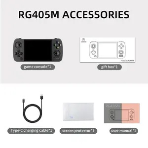 Anbernic rg405m 4-inch màu đen Android cầm tay Retro Trò chơi giao diện điều khiển di động với 5g Wifi 128GB TF Thẻ mở rộng sử dụng điều kiện