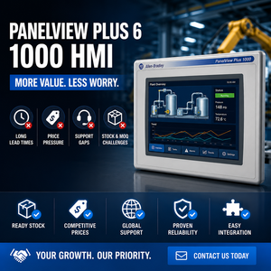หน้าจอสัมผัส HMI รุ่น Original Allen Bradle 2711P-T10C4D8 PanelView Plus 6 1000 ขนาด 10.4 นิ้ว จอแสดงผลสี TFT 2711p-rdt10c - Product Image 1