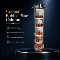 Machine à distiller l'alcool et les boissons pour usage domestique, modèle TWST-01 4-en-1 à 5 plaques en verre et cœur en cuivre, la plus vendue