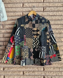 Women's Winter Type High Demanded Handmade Quilted Cotton Coat Indian Block Print Boho Women Coat, Gift For Her - Product Image 1