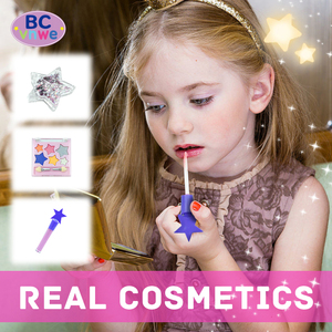 Set de <span class=keywords><strong>Maquillaje</strong></span> Lavable <span class=keywords><strong>para</strong></span> <span class=keywords><strong>Niñas</strong></span>, Paleta de Sombras de Ojos en Forma de Estrella, Brillo Labial con Purpurina, Set de Regalo de Belleza No Tóxico - Product Image 4