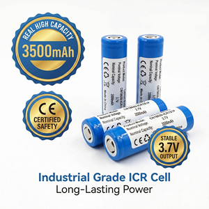 Индивидуальные литиевые аккумуляторы <span class=keywords><strong>18650</strong></span> 3.7V 2200 2600 3500 мАч с плоским контактом, перезаряжаемые элементы для игрушек, колонок, ноутбуков, аккумуляторных блоков - Product Image 1