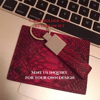 Porte-Cartes d'Identité et de Crédit Minimaliste, Fin, Professionnel, OEM ODM Personnalisé, de Luxe, Fait à la Main, en Cuir 100% Véritable de Peau de Serpent