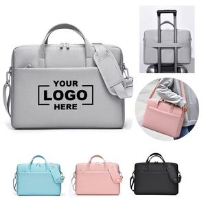 Custom Logo Lightweight Laptop Tote <b>Bag</b> Portable Multi Pocket Business <b>Computer</b> Handbag Detachable Strap Office Travel <b>Bag</b> - Product Image 1