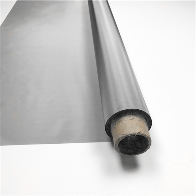 SS 304 316 200 300 325 400 Mesh Thin Stainless Steel Plain Weave Screen Printing Wire Mesh Roll