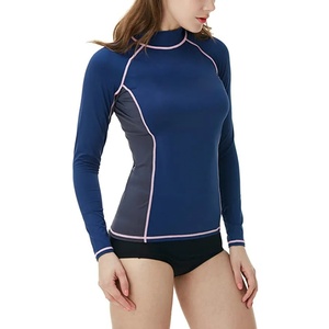 T-shirt de fitness à manches longues pour femme, respirant, maillot de bain anti-UV, chemise de surf - Product Image 6