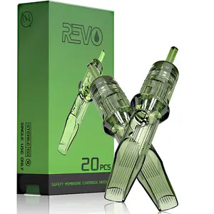 2023 Nieuwe Oem Odm Fabrikant 20Pcs Rm M1c Inkin Revo Gebogen Magnum Naald Tattoo Cartridge Naald