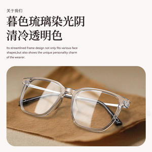 Gafas rectangulares transparentes de montura completa Danyang para mujer 86103, lentes de PC, montura de titanio a la moda - Product Image 5