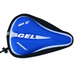 Funda de sillín de bicicleta Hongding Gel, diseño ergonómico cómodo en negro, rojo y azul para adultos unisex - Product Image 5
