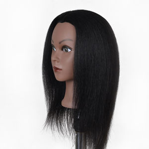 Cabeza <span class=keywords><strong>de</strong></span> Maniquí <span class=keywords><strong>de</strong></span> pelo Afro para peluquería, cabeza <span class=keywords><strong>de</strong></span> maniquí para práctica <span class=keywords><strong>de</strong></span> peluquería, entrenamiento <span class=keywords><strong>de</strong></span> peluquería, venta al por mayor - Product Image 2