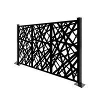 Clôture en métal découpée au laser sur mesure avec motif optionnel, treillis et portails de jardin en aluminium
