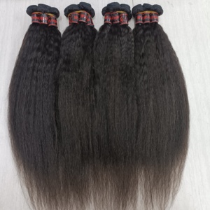 Extensions de cheveux humains bouclés crépus Letsfly, 22 pouces, 50 grammes, bouclés profonds, 100% cheveux humains, trame de cheveux, 20 pièces, vente en gros - Product Image 5