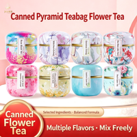 Thé en sachet pyramidal de qualité supérieure, thé santé en fleurs, 11 saveurs, coffret cadeau pour la vente en gros, directement de l'usine, OEM personnalisé