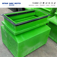 Manufacturer of Square Plastic Valve Chamber Moulds and Rotational Molding Equipment Shuttle Rotomolding Machine