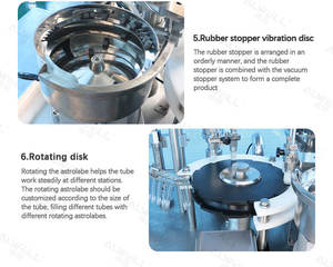 Machine <span class=keywords><strong>de</strong></span> remplissage automatique <span class=keywords><strong>de</strong></span> seringues jetables ALWELL <span class=keywords><strong>pour</strong></span> seringues en verre préremplies, emballage d'<span class=keywords><strong>huile</strong></span>, <span class=keywords><strong>de</strong></span> poudre, <span class=keywords><strong>de</strong></span> produits chimiques, avec moteur à engrenages PLC - Product Image 6