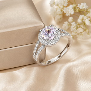 Anello di Fidanzamento di Lusso con Zirconi per Coppie, Regalo Romantico per Proposta e Anniversario, Gioiello da Dito - Product Image 4