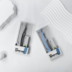 Depiladora de Cejas de Acero Inoxidable Personalizada OEM para Mujer, Recortadora de Cejas Portátil con Cabezal Pivotante, Cuchilla Afeitadora, Removedor de Vello - Product Image 1