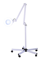 Beauty Apparatus Space Saving Anti-Glare Lens LED Floor Magnifier for Beauty Training Center