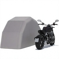 Abri de garage pliable et imperméable pour moto avec structure en acier pour stationnement extérieur