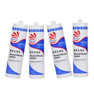 Adhésif silicone neutre transparent/noir imperméable RUNTAI, <span class=keywords><strong>colle</strong></span> de couleur personnalisée pour vitrage de fenêtres et de portes en aluminium - Product Image 2