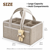 Panier de rangement portable personnalisé pour couches et jouets de bébé, organisateur de cadeaux de naissance, support pour essentiels de nurserie nouveau-né