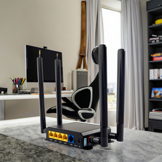 Zbt We826-t2 300mbps Openwrt 4G LTE Mesh Router Sim Card Slot Supports 2.4G Frequencies QoS Function