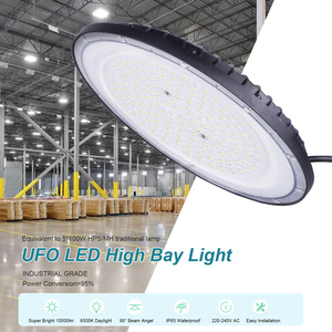 Lampe LED UFO étanche haute luminosité pour atelier, usine, entrepôt, <span class=keywords><strong>garage</strong></span>, chantier, 100W 200W 300W, éclairage haute baie, stock UE - Product Image 4