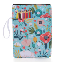 Impression cuir souple tissu lin brodé sublimation rembourré personnalisé mignon étui bible couverture livre pochette avec fermeture éclair