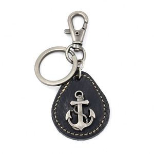 Llavero de Cuero con Clip Resistente, Ancla de Barco, Diseño Clásico, Llavero para Hombre, Llavero para Coche, Llavero con Ancla - Product Image 6