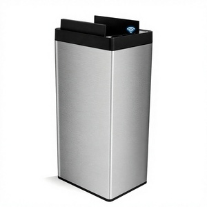 Pattumiera da Cucina Automatica GeradiVoxa con Sensore di Movimento, 8 Galloni, in Acciaio Inossidabile Opaco, Chiusura Silenziosa - Product Image 1