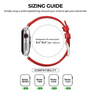 Bracelet de montre en cuir Nappa souple pour Apple Watch Series 11 10 9 8 7 Ultra 3 2 40mm 44mm SE 3 2, bracelet de remplacement élégant pour femmes - Product Image 6