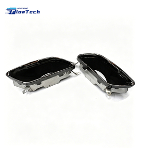 ปลายท่อไอเสียสแตนเลสสตีลสีดำเงาประสิทธิภาพสูงสำหรับ BMW 840i G15 G16 2019-2022 แบบสี่เหลี่ยม - Product Image 3