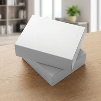 ZNZB02 Boîte d'emballage de parfum en carton blanc écologique personnalisée, pliable, avec couvercle rabattable, plusieurs tailles, boîte cadeau de luxe