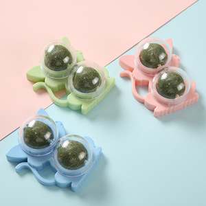 Balle tournante à la catnip pour chat, pour le nettoyage des dents, le léchage ludique et les jeux d'auto-agression - Product Image 5