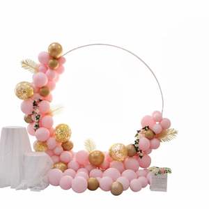 Set di Palloncini Circolari per Matrimonio con Supporto e Pompa, Decorazioni in Plastica per Feste Nuziali - Product Image 1