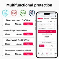 Interrupteur intelligent SPM avec relais temporisé, affichage LCD de la consommation d'énergie, contrôle à distance via application WiFi/Zigbee, système de maison intelligente, 220V Chine