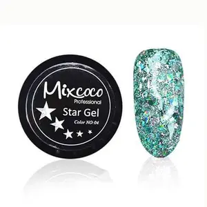 2023 Beauty Products Nail Supplies nails art decoracion Uv Gel Polish 10g/Bottle Star Glitter Nails Gel Mixcoco Gel Polish