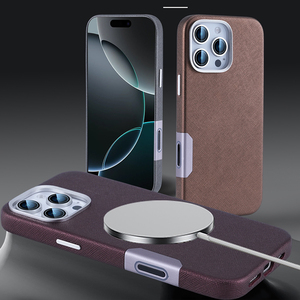 <span class=keywords><strong>Cover</strong></span> in lega di alluminio per telefono con pulsante fotografico magnetico per <span class=keywords><strong>iPhone</strong></span> 16 Pro Max <span class=keywords><strong>Cover</strong></span> in pelle per <span class=keywords><strong>iPhone</strong></span> 15 14 Pro Max - Product Image 1