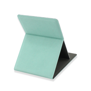 Bán sỉ cầm tay mỹ phẩm thép không gỉ da thẻ di động nhỏ gọn Pocket gương có thể gập lại với hàn nhiệt hoàn thiện - Product Image 3