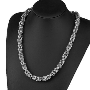Nabest 6-10mm acier inoxydable Byzance chaîne gourmette lien collier étanche plaqué or Hip Hop bijoux cubain chaîne colliers - Product Image 2