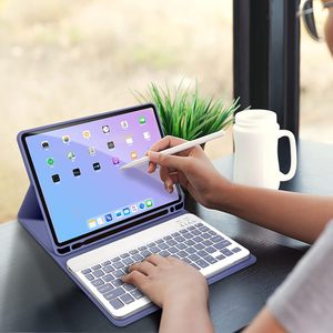 Étui clavier pour <span class=keywords><strong>iPad</strong></span> Air 10.9 pouces et <span class=keywords><strong>iPad</strong></span> Pro 11 pouces étui avec clavier sans fil housse détachable pour Air4/Air5 - Product Image 5