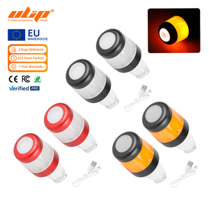 Luz de Seguridad ULIP Grip, Luz LED para Extremo de Manillar, Lámpara Indicadora, Carga USB, Rojo, Naranja, Negro, Luz de Señal de Advertencia para Scooter Eléctrico - Product Image 1