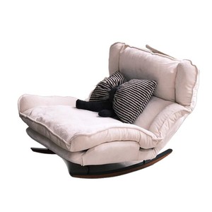 <b>Reclining</b> Chair Foam Filled Tilting Single Sofa For Home Bedroom Leisure Use Green Black Off White - Product Image 5