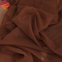 Tela de malla transparente de nailon suave y resistente para corsé, color piel desnuda, 30D, sin elasticidad, tipo Java Net Tulle, para forro de vestidos.