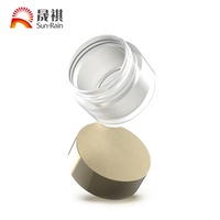 L'usine fournit directement un bouchon ABS fantaisie vide 30g pot unique givré petit pot de savon en plastique pour la crème de jour